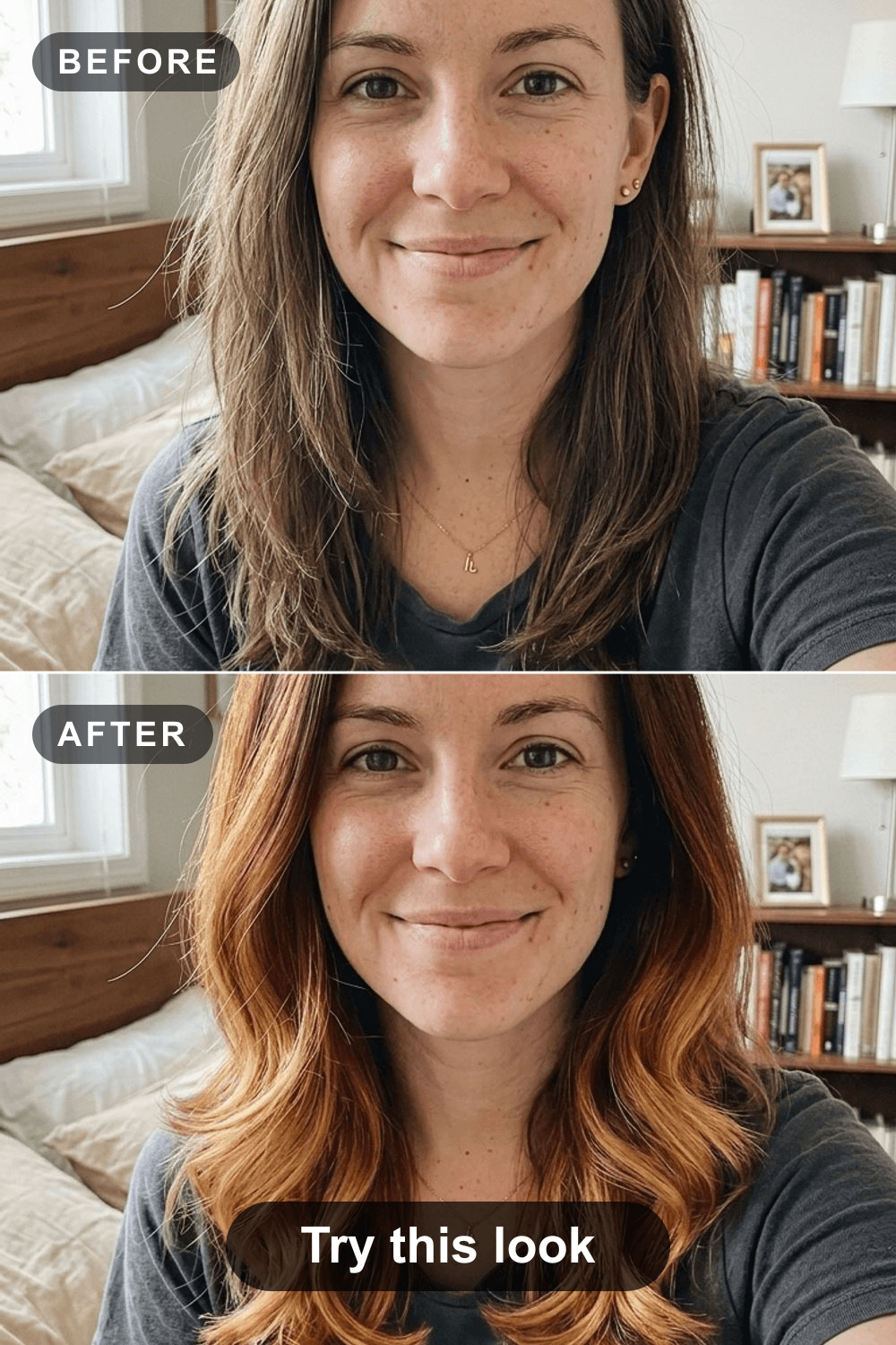 Before and after: Try Warm Ombre On Your Own Hair