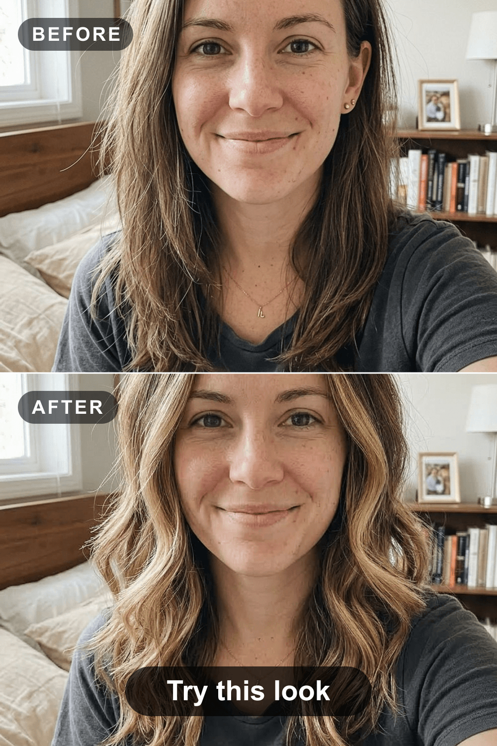 Before and after: Try Balayage on Your Own Brunette Hair
