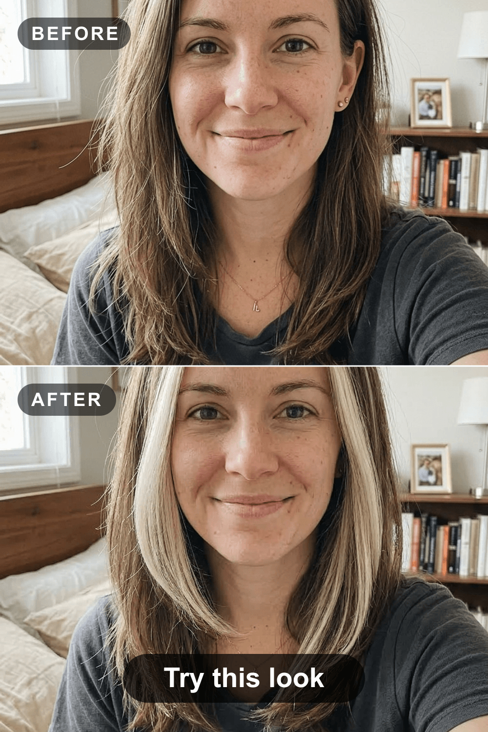 Before and after: Try Money Piece Highlights